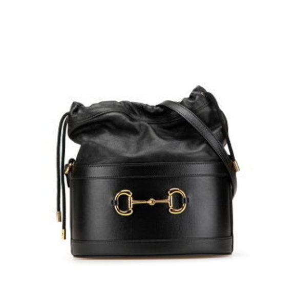 Gucci Horsebit Crossbody Black Leather - Picture 1 of 8